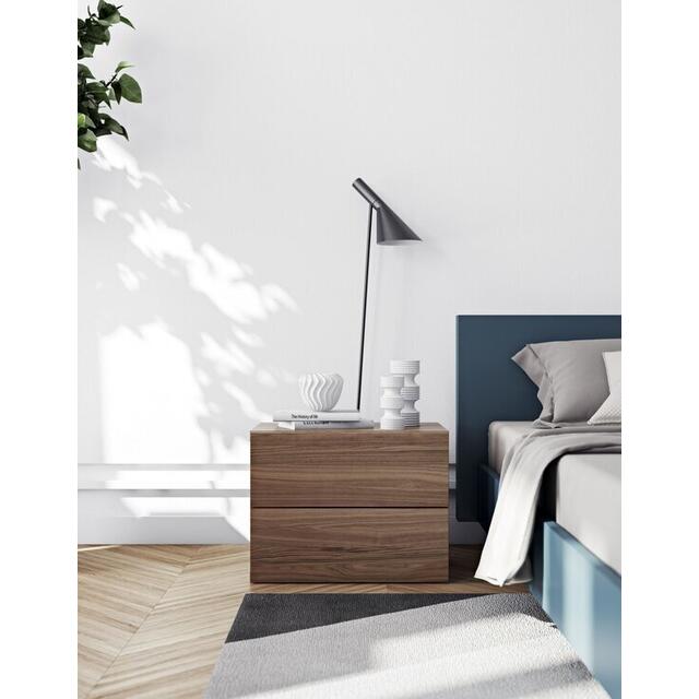 TemaHome Aurora Modern Bedside Table - Matt White or Walnut image 8
