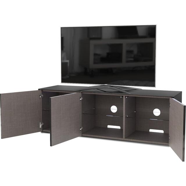 Frank Olsen TV Cabinet 150cm High Gloss Black with Wireless Phone Charger and LED Mood Lighting image 5