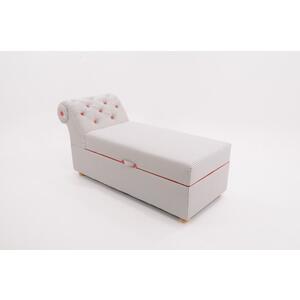 Victorian Buttoned Ottoman Box / Daybed