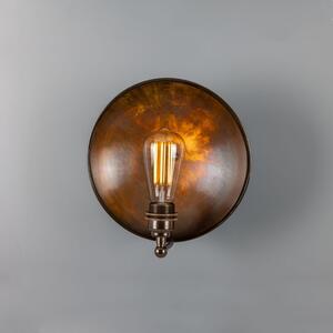 Chulainn Industrial Brass Dish Wall Light 25cm by Mullan Lighting