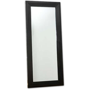 Chinese Wooden Dressing Rectangular Mirror 185cm x 80cm - Black Lacquer