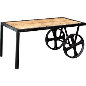 Upcycled Industrial Vintage Mintis Cart Coffee Table 