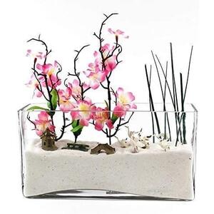 Glass Rectangular Trough Vase 'Solo' - 30 x 10 x 15cm - Handmade