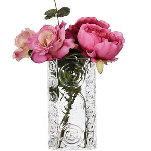 Bouquet Glass Vase Swirls, 22.5cm x 12cm, Handblown