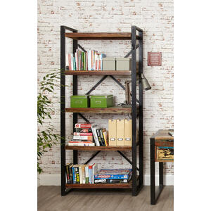 Shoreditch Large Open Bookcase Reclaimed Wood