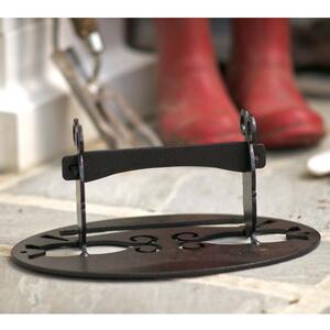 Oval Black Steel Boot Scraper by The Orchard