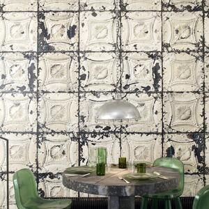 Brooklyn Metal Tins Wallpaper by Merci by The Orchard