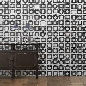 Obsession Frames Wallpaper Roll by Daniel Rozensztroch by The Orchard
