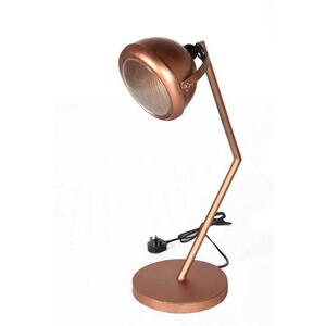 Round Industrial Table Lamp Lacquered Iron