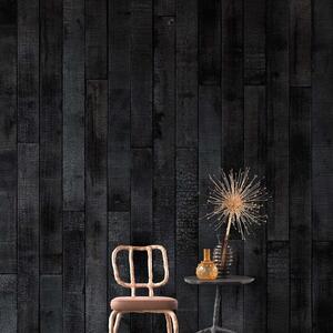 Burnt Wood Wallpaper by Piet Hein Eek