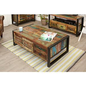 Urban Chic 4 Door 4 Drawers Large Coffee Table by Baumhaus Furniture
