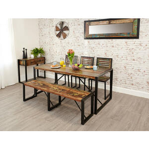 Shoreditch Rustic Dining Table - Large - 180 x 90cm