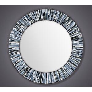 Roulette PIAGGI Grey Glass Mosaic Round Mirror by Piaggi