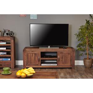 Shiro Walnut Widescreen Television Cabinet by Baumhaus Furniture