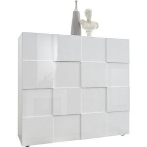 Treviso Two Door High Sideboard - Gloss White Finish by Andrew Piggott Contemporary Furniture
