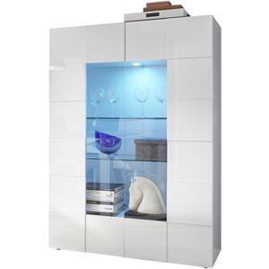 Treviso Two Door Display Cabinet - Gloss White by Andrew Piggott Contemporary Furniture