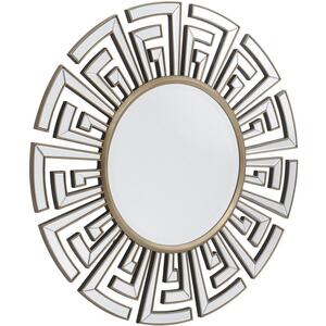 Dorchester Deco Round Mirror Bronze Edging