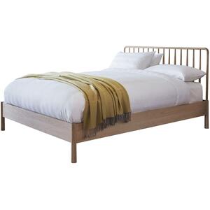 Wycombe Nordic Wood Spindle King Size Bed 5ft in Oak or Black