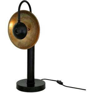 Orebro Brass Dish Pillar Table Lamp by Mullan Lighting