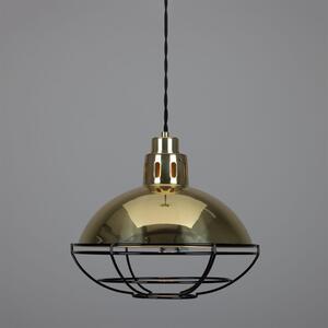Chester Cage Pendant Light 32cm Brass or Silver