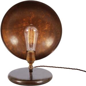 Chulainn Industrial Brass Dish Table Lamp by Mullan Lighting