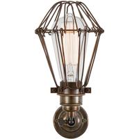 Cotonou Industrial Vintage Cage Wall Light with Swivel by Mullan Lighting