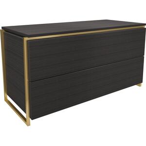 Federico Black Stained Oak Two Drawer Chest by Gillmore Space