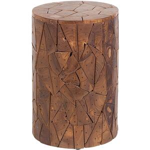 DAWSON Cylinder Wooden Natural End Table