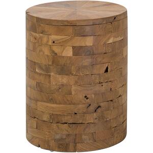 Teak Wood Side Table BRANT by Beliani