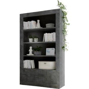 Como Two Door/Four Shelf Bookcase - Anthracite Finish by Andrew Piggott Contemporary Furniture