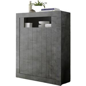 Como Two Door Highboard - Anthracite Finish