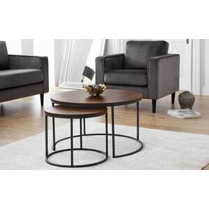 Santos round nesting coffee table by Icona Furniture