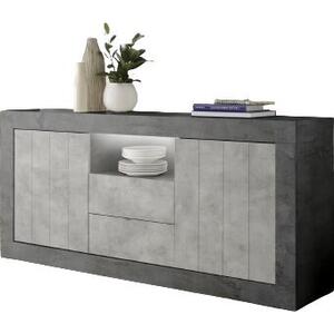 Como Two Door/Two Drawer Sideboard - Anthracite and Grey Finish
