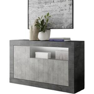 Como Three Door Sideboard - Anthracite and Grey Finish by Andrew Piggott Contemporary Furniture