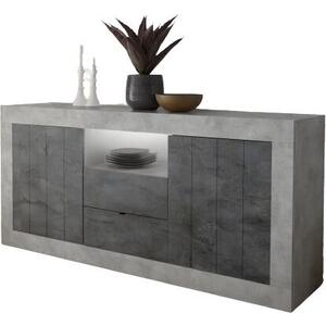 Como Two Door/Two Drawer Sideboard  - Grey and Anthracite Finish by Andrew Piggott Contemporary Furniture