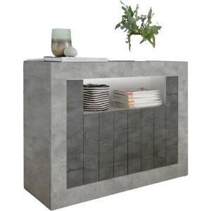 Como Two Door Sideboard - Grey and Anthracite Finish