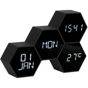 Karlsson Six-In-The-Mix Hexagon Alarm Clock