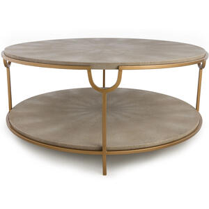 Coffee table in faux shagreen  by Andrew Martin