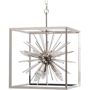 Small Silver Starburst Chandelier (D40cm x H50cm) by The Arba Furniture Company