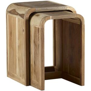 
Aspen Nest of 2 Tables Wooden   by Indian Hub