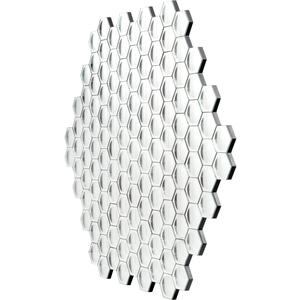 Hexagonal Honeycomb Convex Mirror Wall Art by The Arba Furniture Company