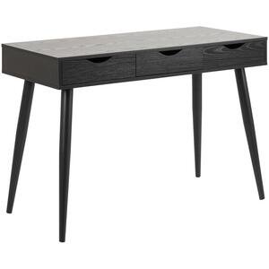 Neptune Black Wood Finish Desk 3 Drawers by Icona Furniture