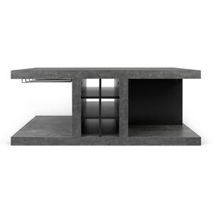 Detroit Black and Grey Bar Coffee Table (sale) by Icona Furniture