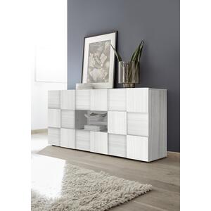 Treviso Two Door Two Drawer Sideboard- Silver Grey Finish