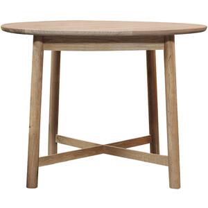 Kingham Nordic Oak Round Dining Table 90cm