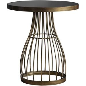 Southgate Caged Side Table in Bronze or Champagne