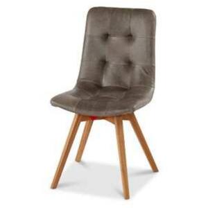 Allegro Grey Cerato Leather Dining Chair by The Orchard
