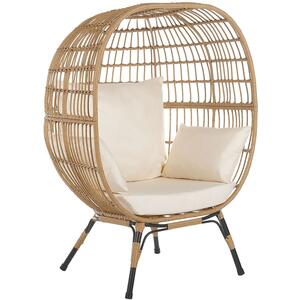 VEROLI PE Natural Rattan Basket Egg Chair