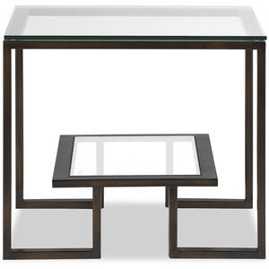 Mayfair Glass Side Table - Steel, Bronze or Brass