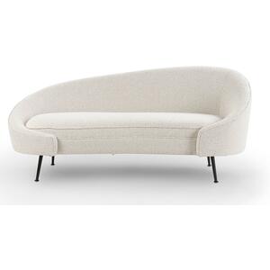 Aspen Chaise Retro Sofa in Sand Boucle or Sherpa Grey